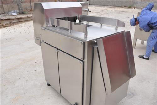 凍肉切塊機操作